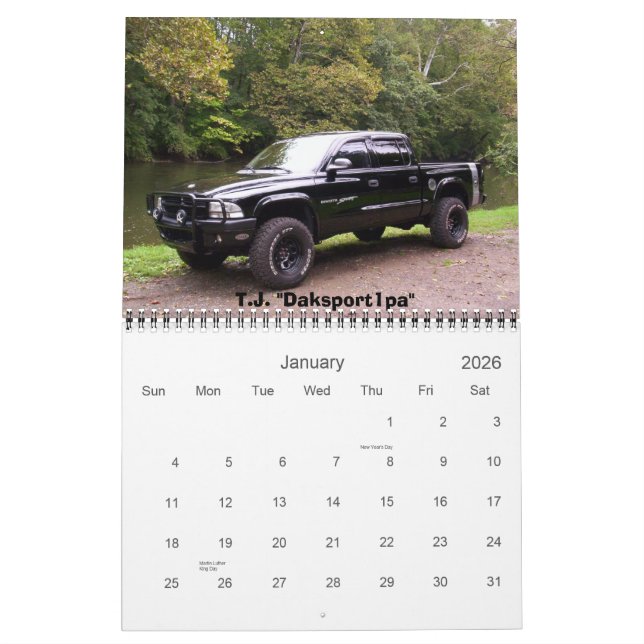 LKW Dakotas USA 2007 des Monats-Kalenders Kalender (Jan 2026)