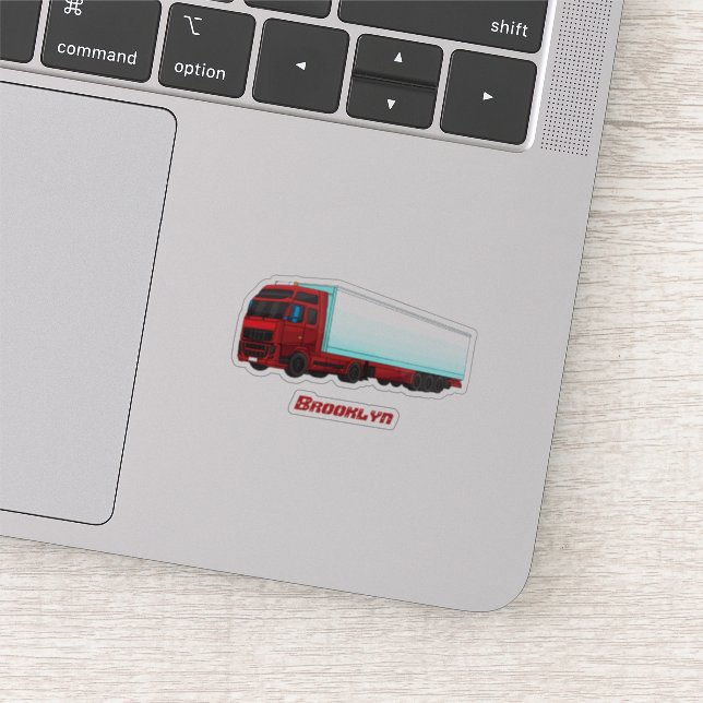 LKW-Darstellung Aufkleber (Ausschnitt)