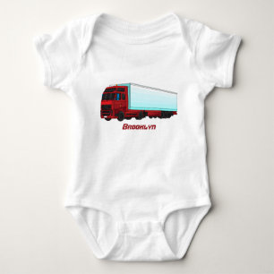 LKW-Darstellung Baby Strampler