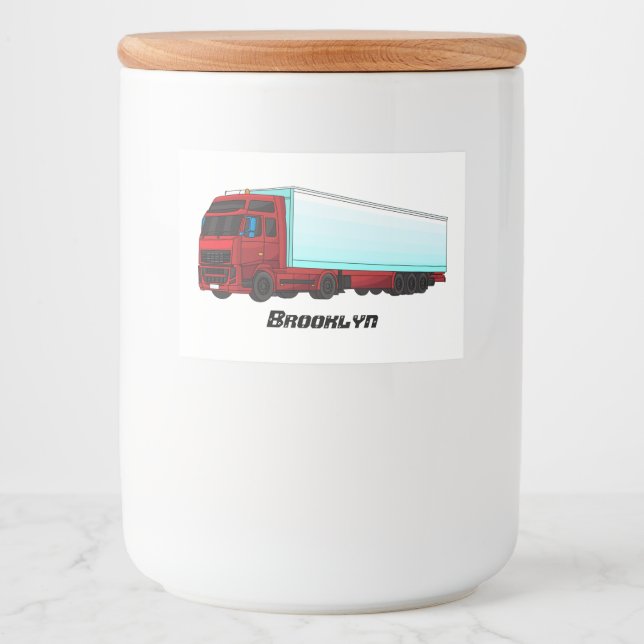 LKW-Darstellung Lebensmitteletikett (Vorderseite)