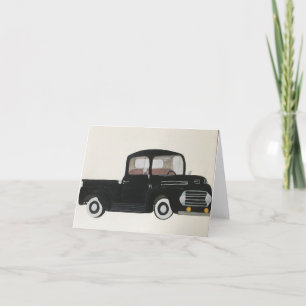 Lkw des Pops, klein, 4" x 5,6"-Karte Dankeskarte