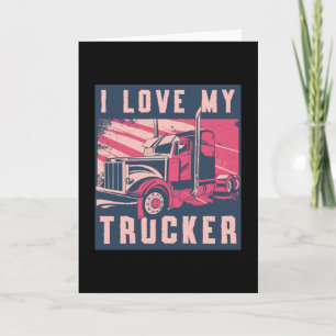 LKW Ehefrau I Liebe Mein LKW Ehefrau LKW Funny Karte