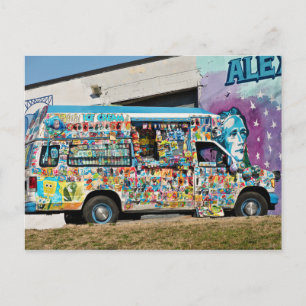 LKW - Eiscreme - Eiscreme Kopfschmerzen Postkarte