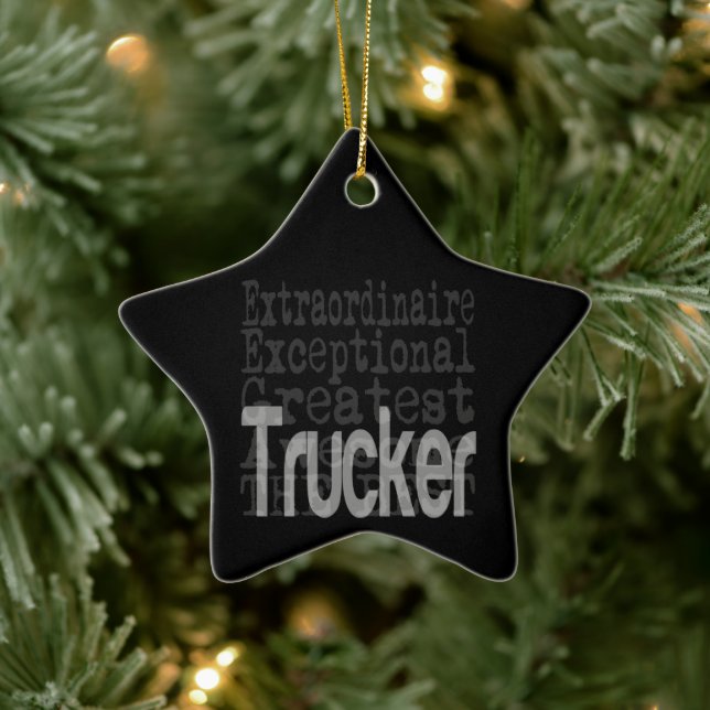 LKW-Extraordinator Keramik Ornament (Baum)