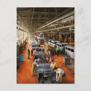 Lkw - Fabrik - Eine Montage war 1942 erforderlich Postkarte