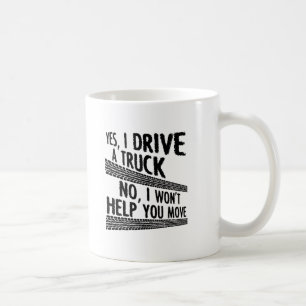 Lkw fahren lustiger Becher Kaffeetasse