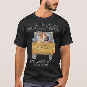 LKW fahrender Hund Boerboel  T-Shirt