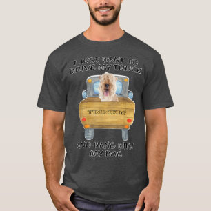 LKW-fahrender Hund Lakeland Terrier T-Shirt