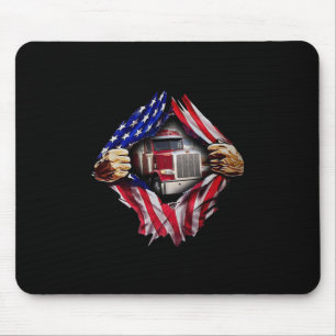 LKW-Fahrer American Flag Truck Mousepad