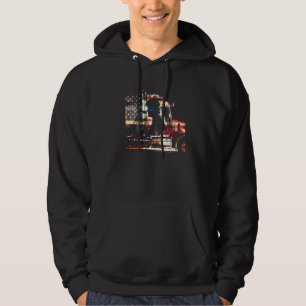 LKW-Fahrer Amerikanische große Sattelschlepper Die Hoodie