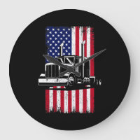 LKW-Fahrer Amerikanischer Flaggenwächter