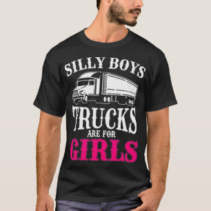 LKW-Fahrer bei Weibchen Funny Girl Trucker T-Shirt