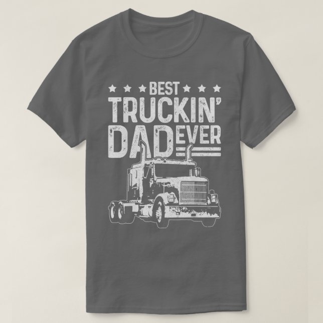 LKW-Fahrer Bester LKW-Vater je Funny T-Shirt (Design vorne)