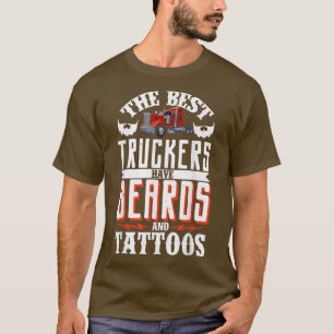 LKW-Fahrer Die besten LKWs haben Bärte und das T-Shirt