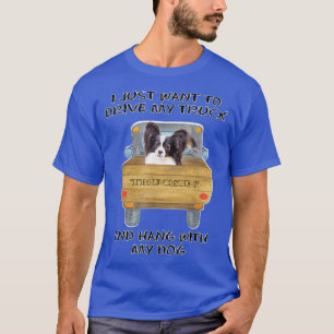 Lkw-Fahrer Dog Papillon T-Shirt