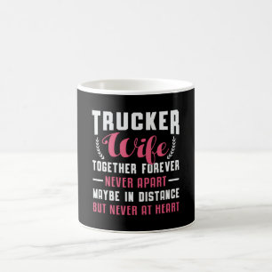 LKW-Fahrer-Ehefrau Zusammen Für Immer Nie Getrennt Kaffeetasse