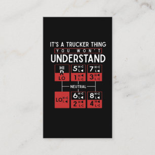 LKW-Fahrer Funny Trucker Sprichwort Visitenkarte