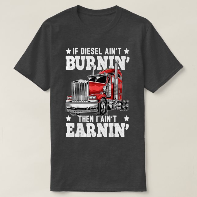 Lkw-Fahrer für Lkw-Fahrer T-Shirt (Design vorne)