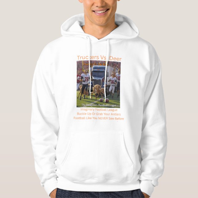 LKW-Fahrer gegen Hirsche Hoodie (Vorderseite)