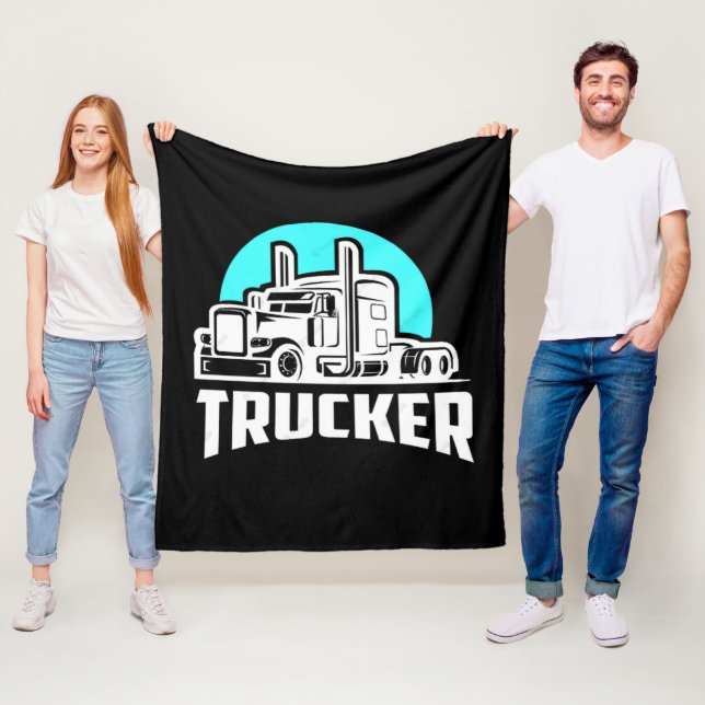 Lkw-Fahrer-Geschenk-Decke Fleecedecke (Beispiel)