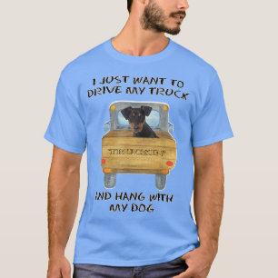 LKW-Fahrer Hund deutscher Pinscher T-Shirt
