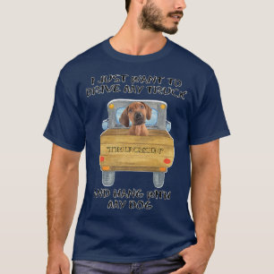 Lkw-Fahrer Hund Rhodesian Ridgeback T-Shirt