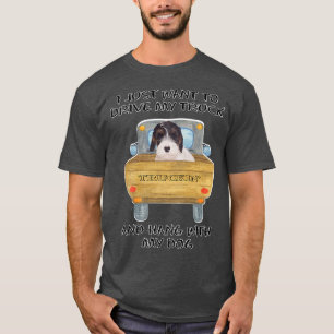 Lkw-Fahrer Hund Sealyham Terrier T-Shirt