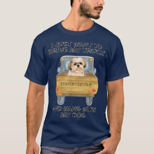 Lkw-Fahrer Hund Shih Tzu T-Shirt