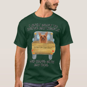 Lkw-Fahrer Hund Silky Terrier T-Shirt
