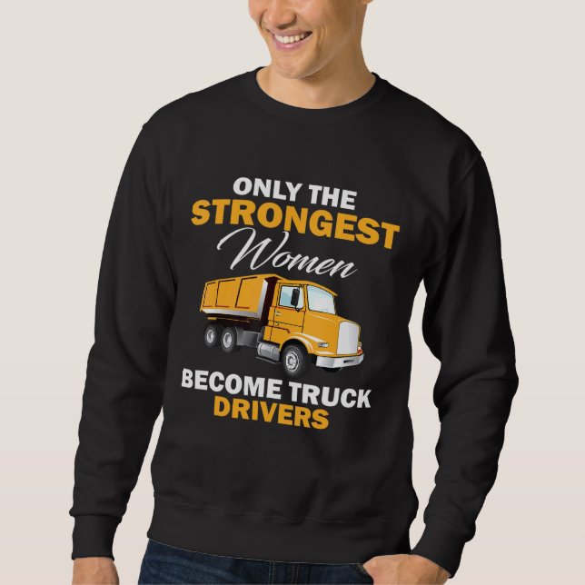 Lkw-Fahrer-Idee für Frauen Sweatshirt (Vorderseite)