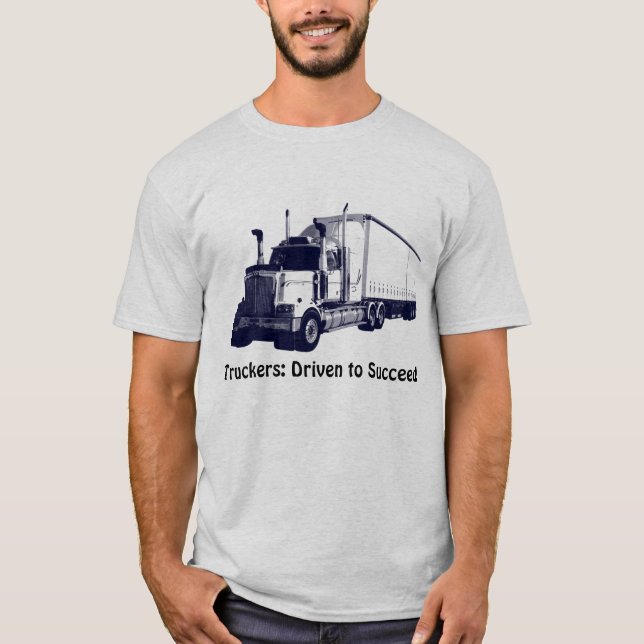 Lkw-Fahrer & LkwPositive Gedanken T - Shirt (Vorderseite)
