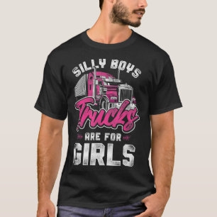 LKW-Fahrer Mädchen Vintage Alberne Jungs LKW T-Shirt