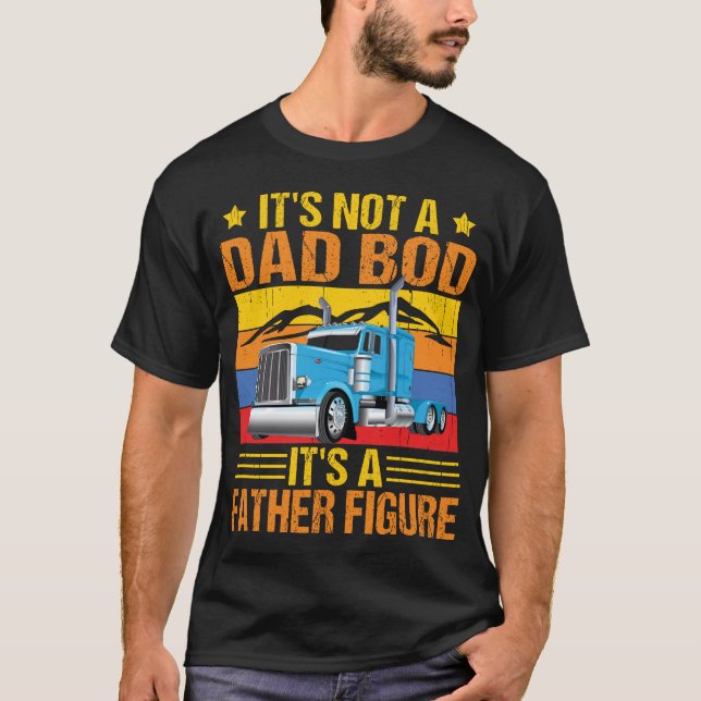 Lkw-Fahrer Papa Truckers Semi Lkw-Betreiber T-Shirt (Vorderseite)