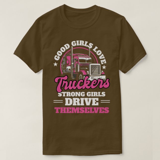 LKW-Fahrer Teamster T-Shirt (Design vorne)