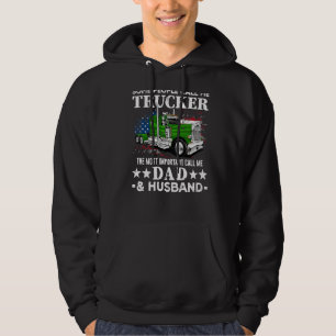 LKW-Fahrer US Flag Trucker Vater und Handball Hoodie
