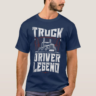 LKW-Fahrer Vintager LKW-Fahrer-Legende T-Shirt