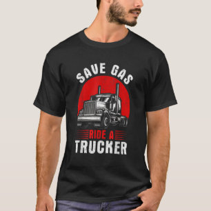 Lkw-Fahrerbauten Arbeiter Cooler Fahrzeuge T-Shirt
