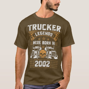 Lkw-Fahrerlegende Geburtstagsfahrer Geboren im Jah T-Shirt