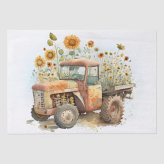LKW-Farm Sonnenblume Seidenpapier