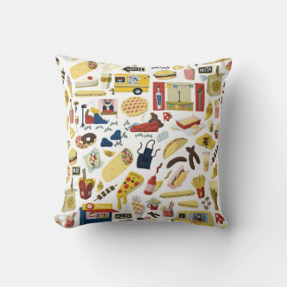 LKW-Fest: Cartoon Muster Kissen