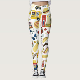 LKW-Fest: Cartoon Muster Leggings