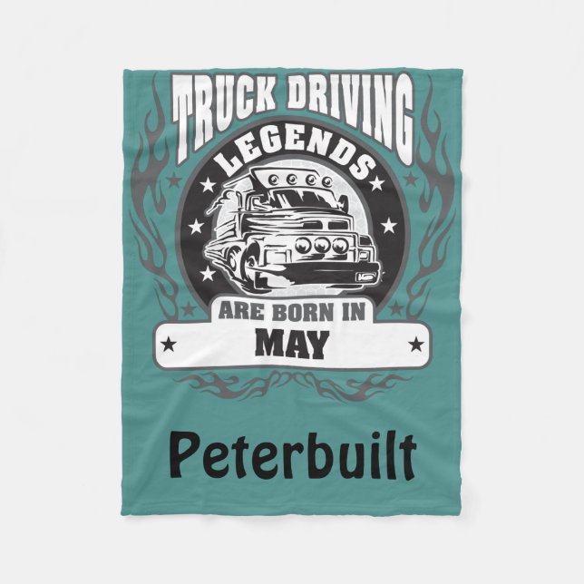 Lkw-Führerhauslegende sind im Mai Geboren, Name hi Fleecedecke (Vorderseite)