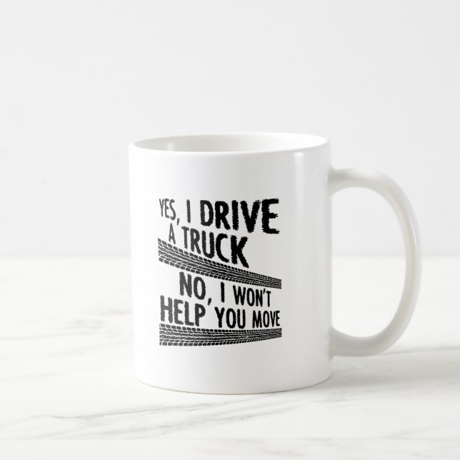 LKW Funny Mug fahren Kaffeetasse (Rechts)