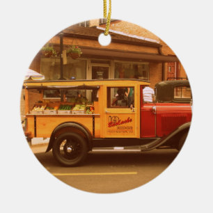 LKW für klassische Lebensmittel Keramikornament