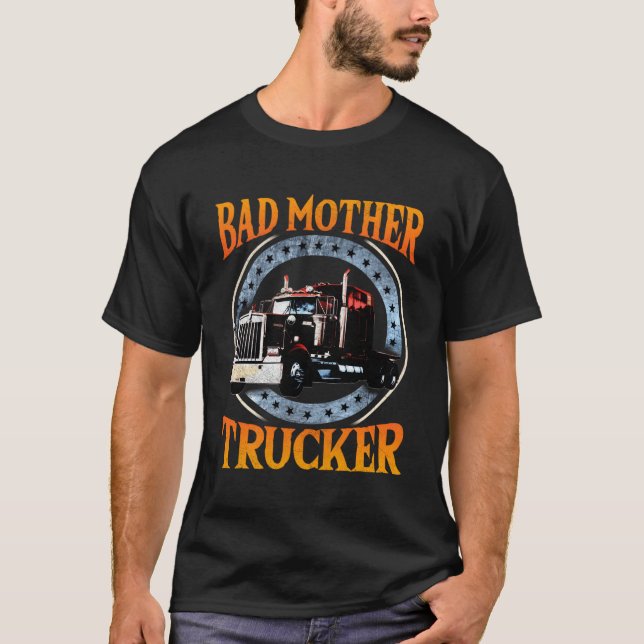 LKW Geschenke Trailer LKW 18 Roller Bad T-Shirt (Vorderseite)