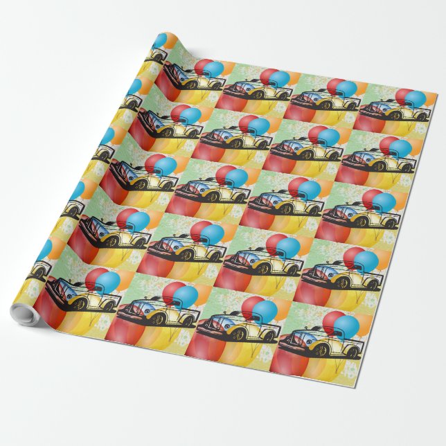 LKW  GESCHENKPAPIER (Ungerollt)
