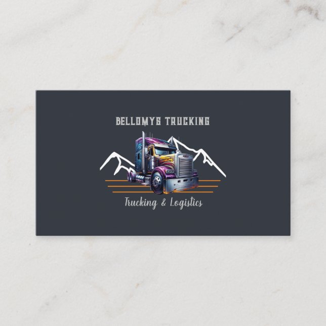LKW-Halbzeug und Logistik Visitenkarte (Vorderseite)