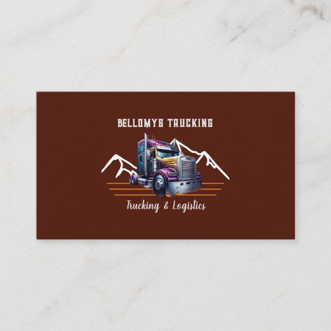 LKW-Halbzeug und Logistik Visitenkarte (Vorderseite)