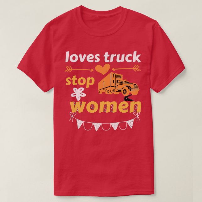 LKW-Haltestelle "Funny Liebe" - Frauen 1 T-Shirt (Design vorne)