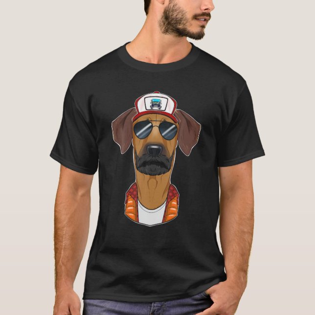 LKW Hund I LKW Fahrer Rhodesian Ridgeback T-Shirt (Vorderseite)